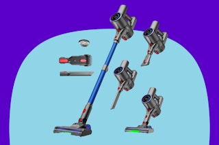 VersLife Z8 Cordless Vacuum Cleaner on a blue background.