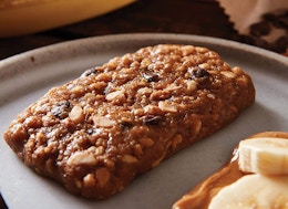 Open Clif bar in a plate