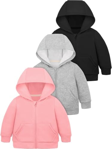 Kids' Fleece Hoodies 3-Pack