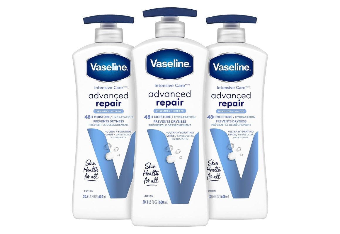 3 Bottles of Vaseline Body Lotion