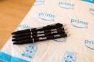 Sharpie S-Gel Pens laying on Prime Bag