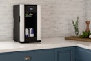 Frigidaire Retro Beverage refrigerator on countertop