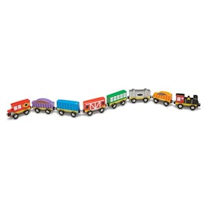 Melissa & Doug Wooden Magnetic Train Cars