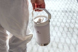 a stanley jug being carried