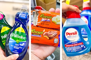 collage with persil, reeses, and palmolive