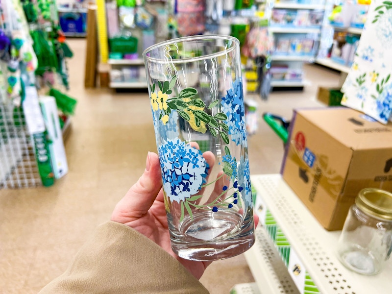 dollar tree spring sentiment glass