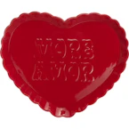 Red Ceramic Heart Serving Tray