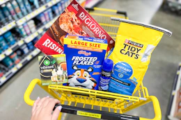Dollar General Groceries April 26 - May 2 tidy cats frosted flakes digorno air wick in cart