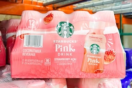 The Starbucks Pink Drink 12-Pack Is Back at Costco for $16.99 card image