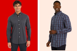 Walmart Chaps men's plaid shirt