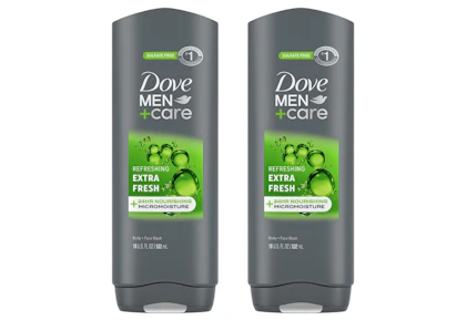2 Dove Men+Care Body Washes