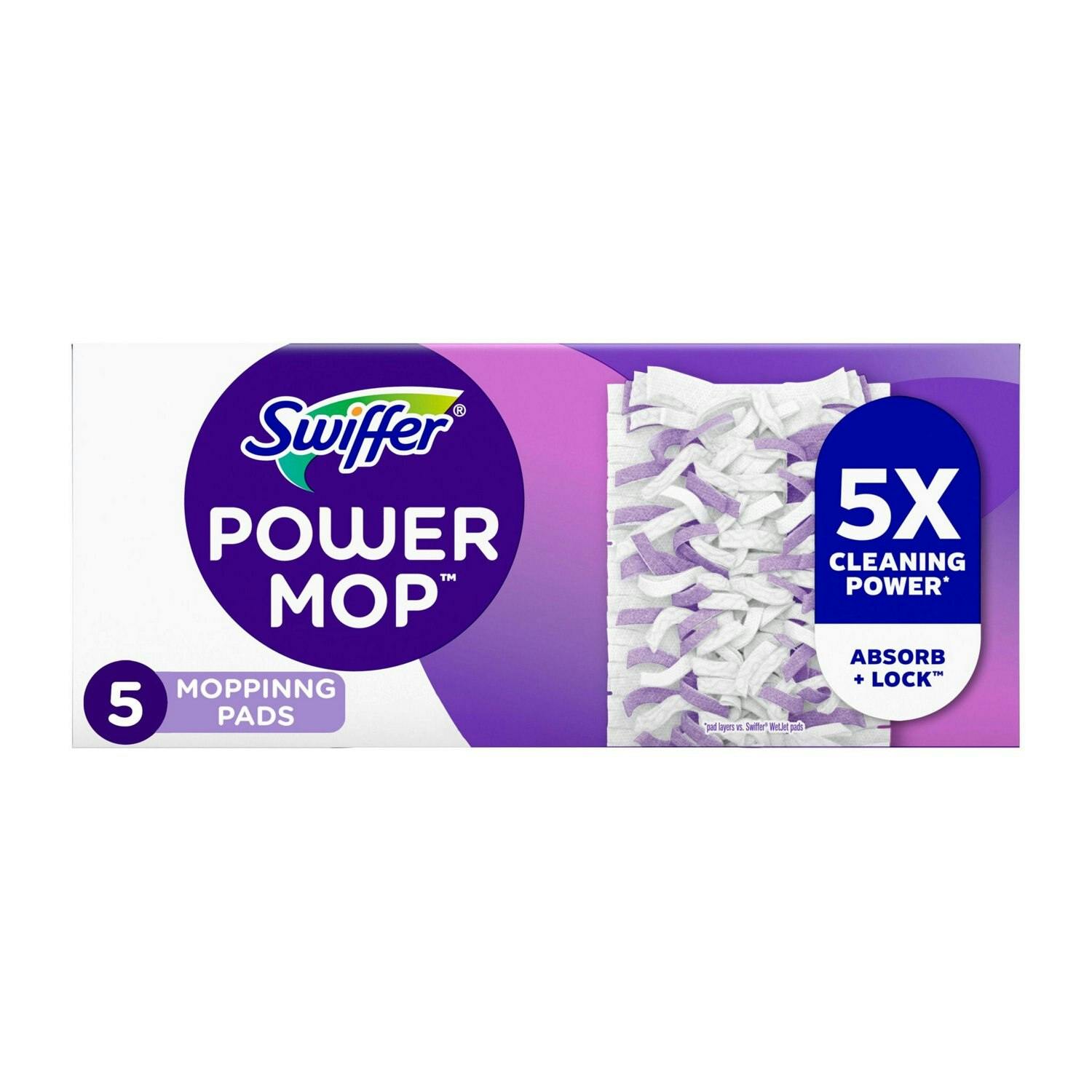 2 Swiffer PowerMop Pad Refill Packs