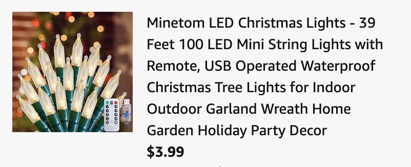 LED christmas lights