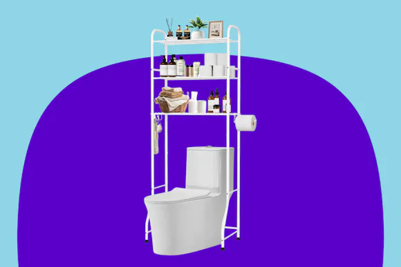 Over-the-Toilet Storage Rack, Just $24 on Amazon