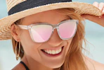 a woman wearing sunglasses