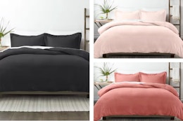 3 king duvet sets side by side
