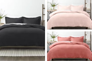 3 king duvet sets side by side