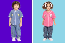 walmart toddler character baseball jersey collage