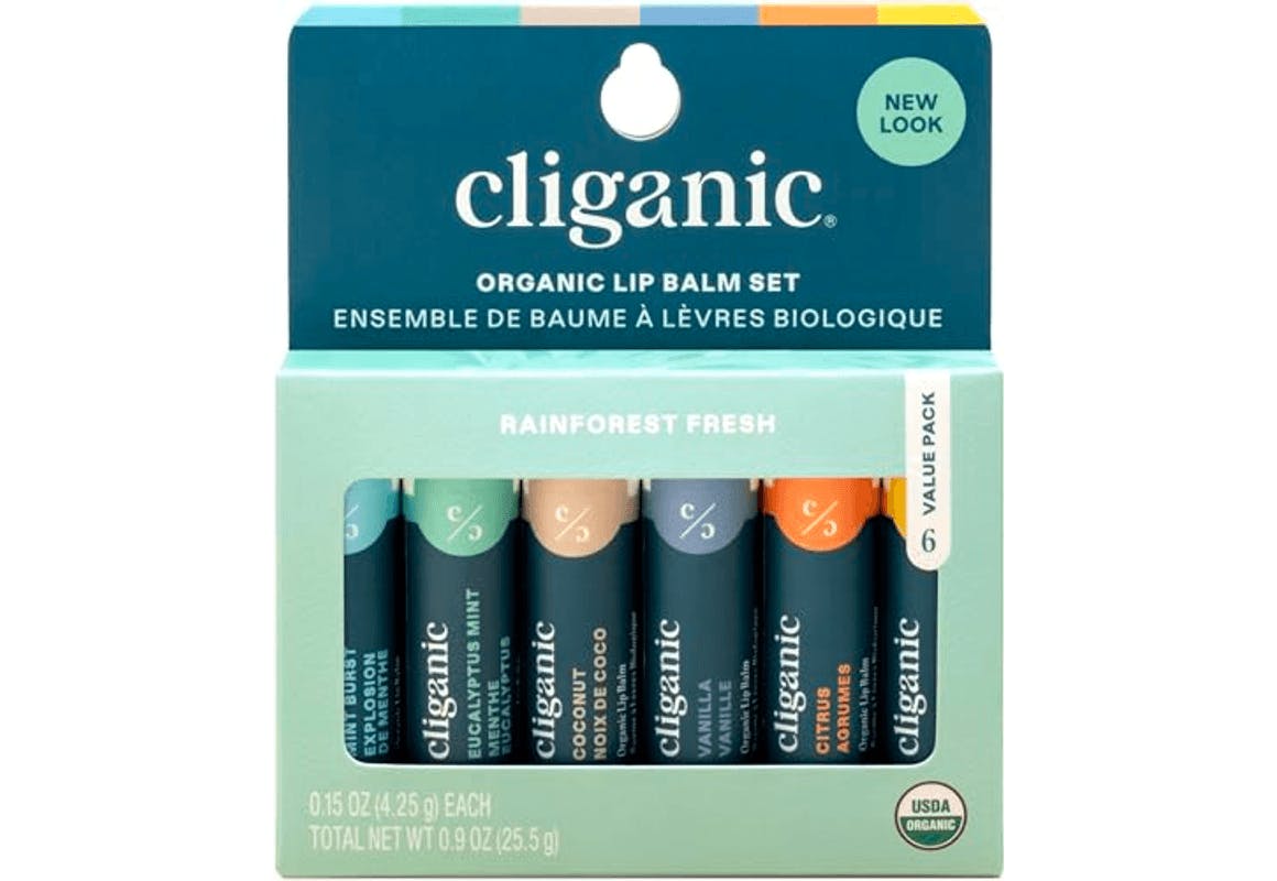 Cliganic Organic Lip Balm 6-Pack