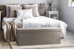 a storage ottoman