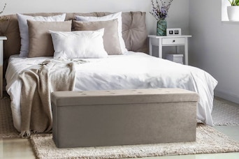 a storage ottoman
