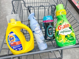 Tide Simply, Downy, Bounce, and Gain Products: 4 for $10 at Walgreens card image