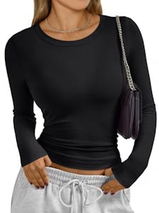 Women's Long Sleeve Crop Top