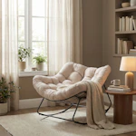 Outdoor Oversize Papasan Rocking Chair