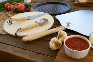 The Home Depot Nexgrill pizza grilling and cutting set