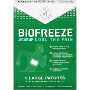 2 Biofreeze Pain Relief Patch Packs