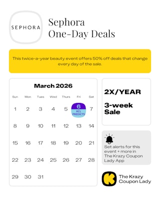 Sephora One-Day Deals 2026 Dates