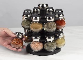 Olde Thompson 16-Jar Labeled Orbit Spice Rack