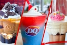 three images of dairy queen secret menu items