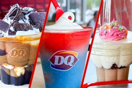 three images of dairy queen secret menu items