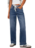 Women's Drawstring Denim Pants