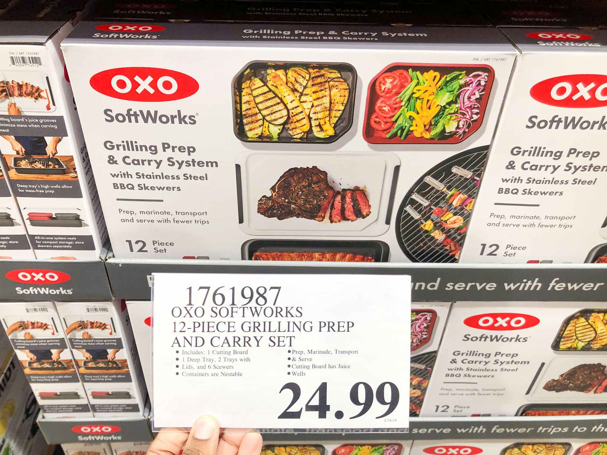 costco oxo softworks grilling prep and carry set