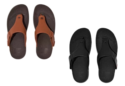 FitFlop Men’s Leather Flip-Flops