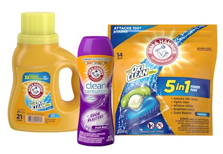 3 Arm & Hammer Laundry Products