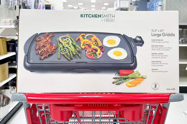 KitchenSmith by Bella Family-Sized Electric Griddle, Only $14.24 at Target card image