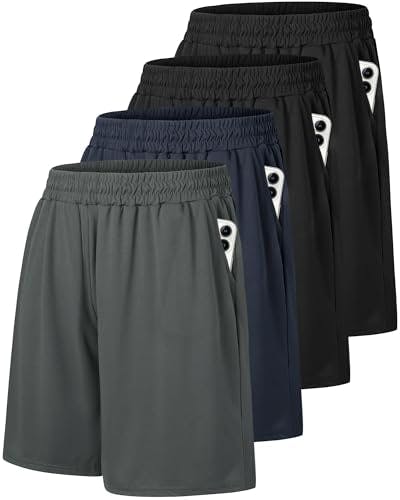Men's Gym Shorts 4-Pack