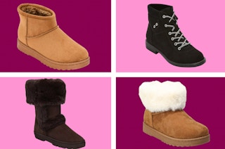 collage of womens boots at jcpenney, macys and kohl's