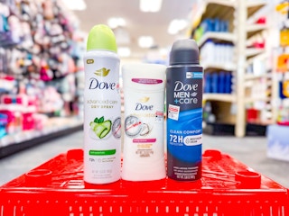 dove deodorants in a store