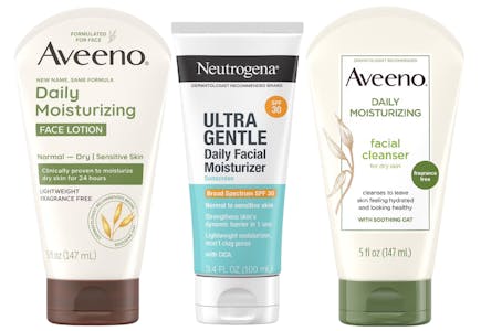 2 Aveeno + 1 Neutrogena