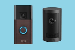 a ring bundle on a blue background