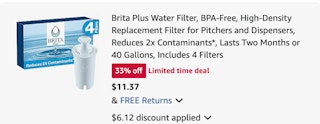 Brita Amazon receipt