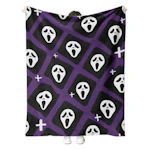 Spooky Face Throw Blanket