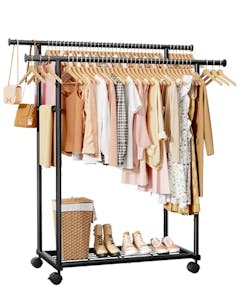 Double-Rod Clothes Rack