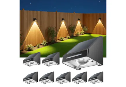 Solar Fence Light 8-Pack