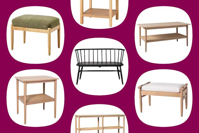 New Magnolia Furniture Deals at Target: Tables, Benches, Shelves, and More card image