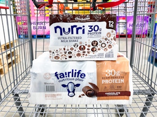 costco Fairlife and nurri protein shake in cart